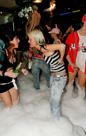 Kinky european models going wild at the hardcore pool party